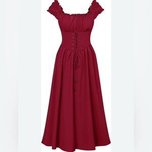 Elegant Red Maxi Dress